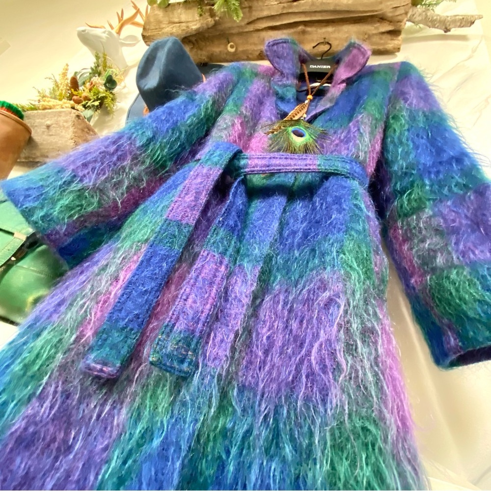 Artisan GEM Made in IRELAND Mohair jacket/coat w vintage/retro feel w Vince vibe - Picture 2 of 16